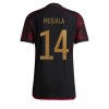Tyskland Jamal Musiala #14 Bortatröja VM 2022 Korta ärmar